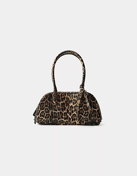 Bershka Bowling-Tasche Mit Animalprint Damen Braun günstig online kaufen