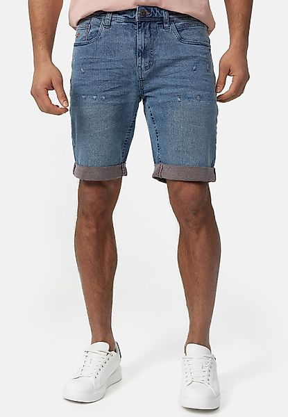 Indicode Jeansshorts INZalento aus elastischer Baumwoll-Qualität günstig online kaufen