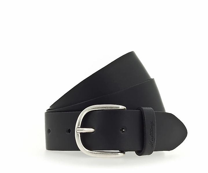 MUSTANG Ledergürtel, Mit geprägtem MUSTANG-Logo auf der Schlaufe, 3,5 cm günstig online kaufen