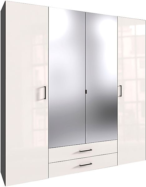 Wimex Drehtürenschrank "Mugano" mit langen oder kurzen Griffen aus Metall, günstig online kaufen