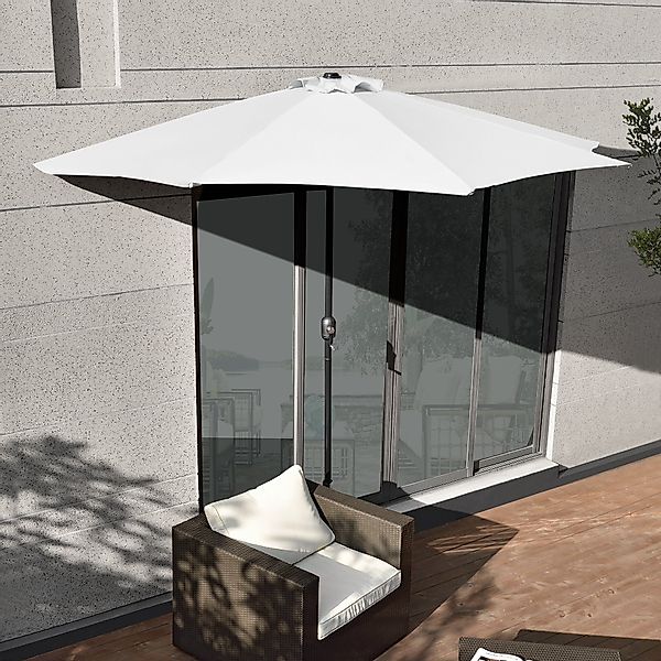 casa.pro Sonnenschirm, »Eger« Halbschirm Kurbelschirm 230x300x150cm günstig online kaufen