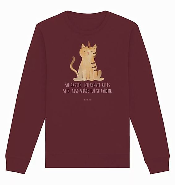 Mr. & Mrs. Panda Longpullover Größe XXL Einhorn Katze - Burgundy - Geschenk günstig online kaufen