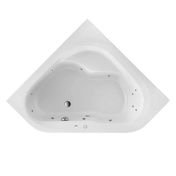Ottofond Whirlpool Ancona Komfort 135 cm Weiß günstig online kaufen
