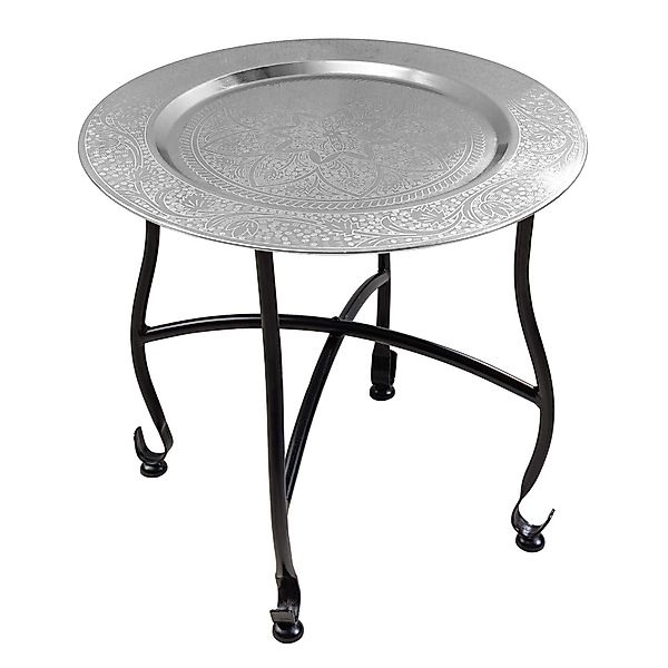 riess-ambiente Beistelltisch MARRAKESCH 40cm silber / günstig online kaufen