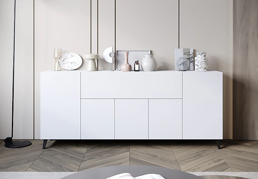 Home affaire Sideboard "SIDEBOARD PHUKET II, Stilvolle, grifflose kommode, günstig online kaufen