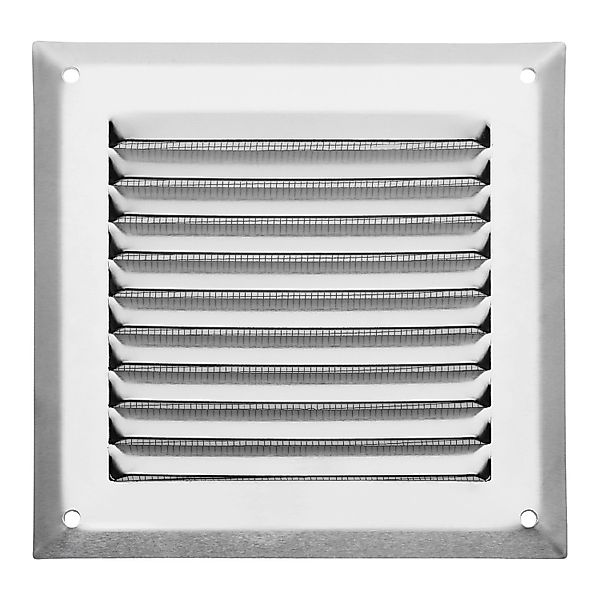 SOTECH Aluminium-Lüftungsgitter 140 x 140 mm Edelstahloptik Aufschraubbar m günstig online kaufen