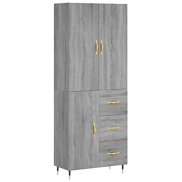 vidaXL Highboard Grau Sonoma 69,5x34x180 cm Holzwerkstoff 3195889 günstig online kaufen