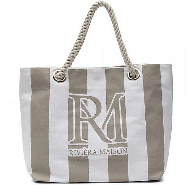 Rivièra Maison Reisetasche Strandtasche RM Monogram Flax (56x38cm) günstig online kaufen