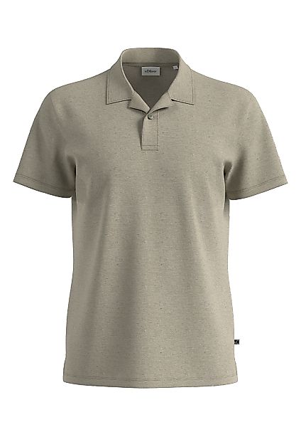 s.Oliver Poloshirt, Abgesteppter Polokragen in 1-Knopf-Form günstig online kaufen