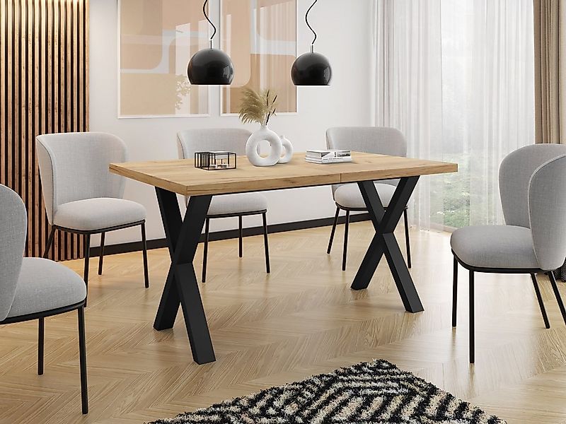 WFL GROUP Esstisch Blake (erhältlich in 3 Größen – 120/140/160 cm ausziehba günstig online kaufen