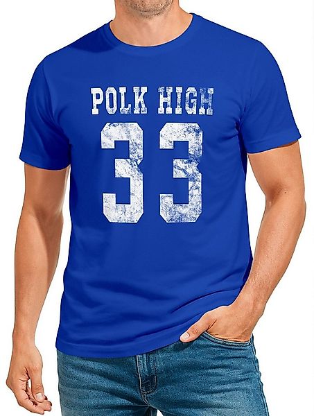 MoonWorks Print-Shirt Herren T-Shirt Polk High Trikot Football 90er Faschin günstig online kaufen