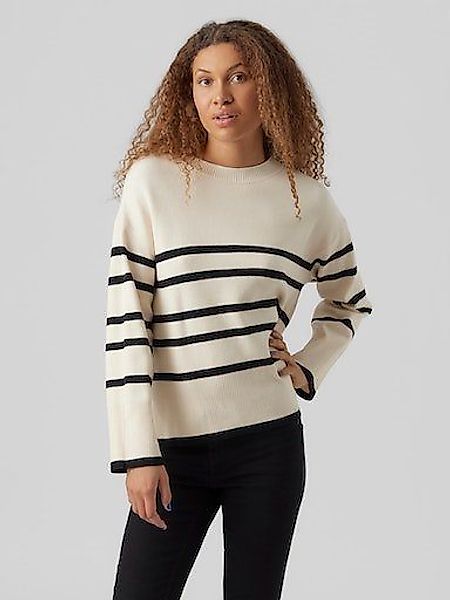 Vero Moda Rundhalspullover VMSABA LS O-NECK günstig online kaufen
