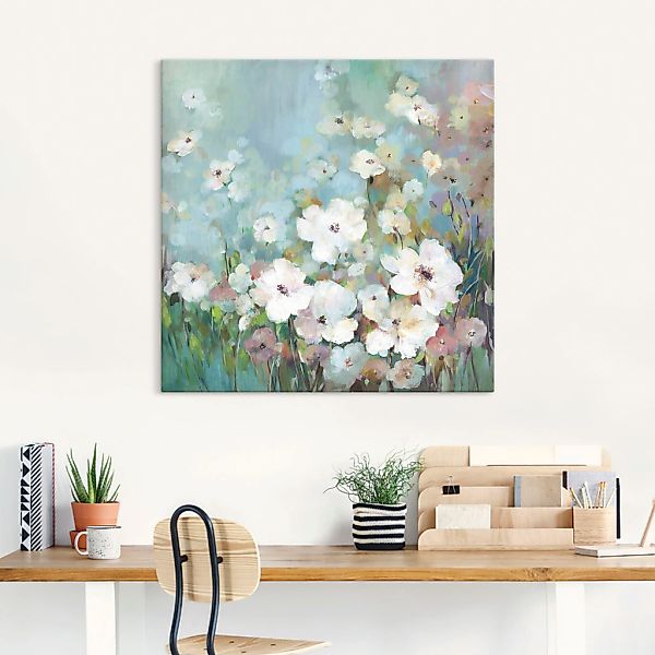 Artland Wandbild "Feldblumengarten", Blumenwiese, (1 St.), als Leinwandbild günstig online kaufen