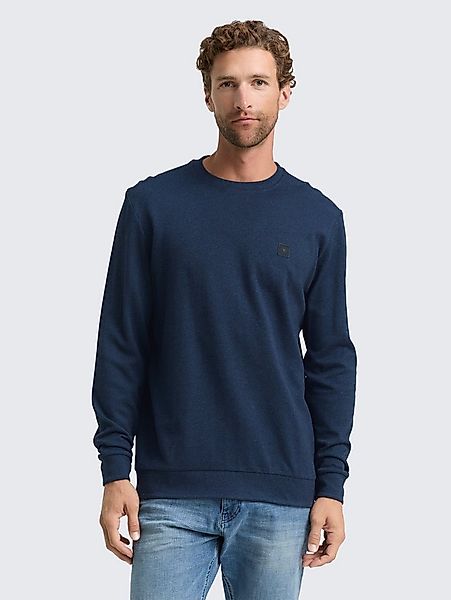 TOM TAILOR Langarmshirt T-Shirt Langarmshirt mit Logo-Badge günstig online kaufen