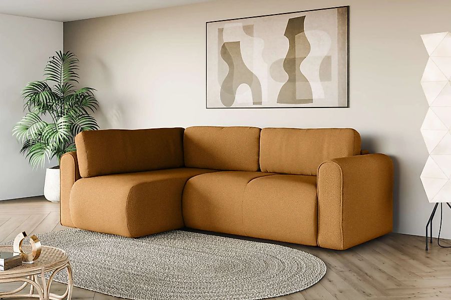 OTTO home Ecksofa "Zacharia wahlweise Schlafsofa mit Bettkasten, B/T/H 250/ günstig online kaufen