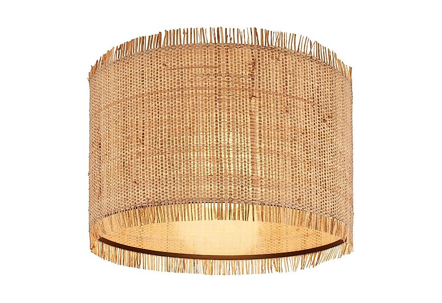 Briloner Leuchten Deckenleuchte LED Deckenlampe E27 Boho Natur Beige Wohnzi günstig online kaufen