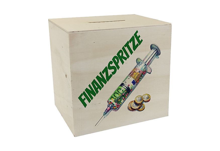speecheese Spardose Finanzspritze Geldgeschenk Spardose aus Holz günstig online kaufen