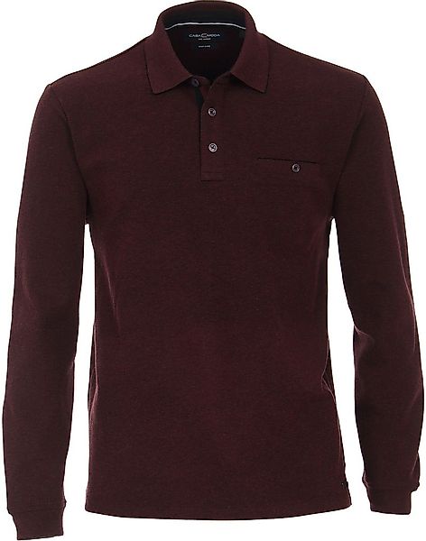 Casa Moda Poloshirt LS Bordeaux Rot - Größe XXL günstig online kaufen