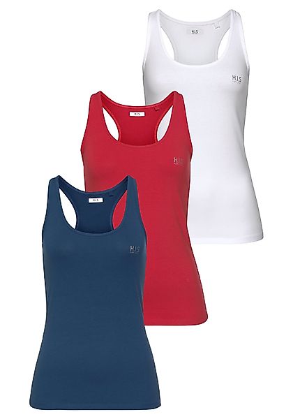 H.I.S Tanktop (Packung, 3er-Pack) Softer Feinripp günstig online kaufen