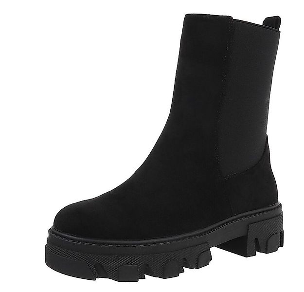 Ital-Design Stylische Stiefelette mit robuster Sohle für Damen Westernstief günstig online kaufen