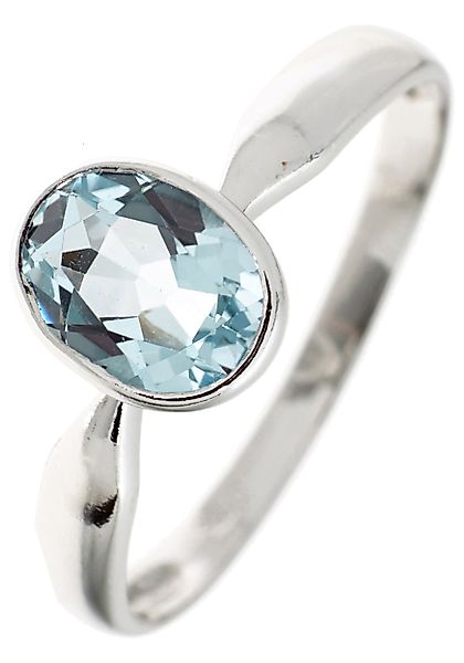 JOBO Silberring, 925 Silber mit Blautopas günstig online kaufen
