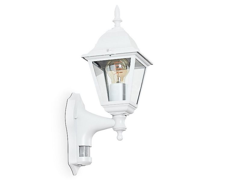 hofstein Außen-Wandleuchte Wandlampe mit Bewegungsmelder aus Metall/Glas in günstig online kaufen