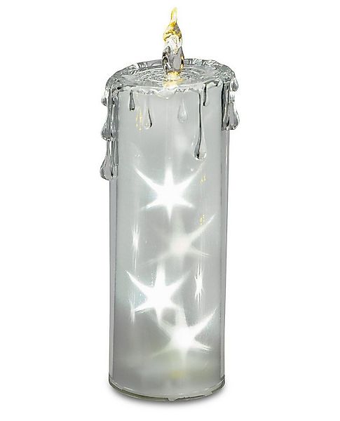 formano LED Dekolicht Kerze Weihnachtsdeko aus Acryl mit Sternmotiv Dekoker günstig online kaufen