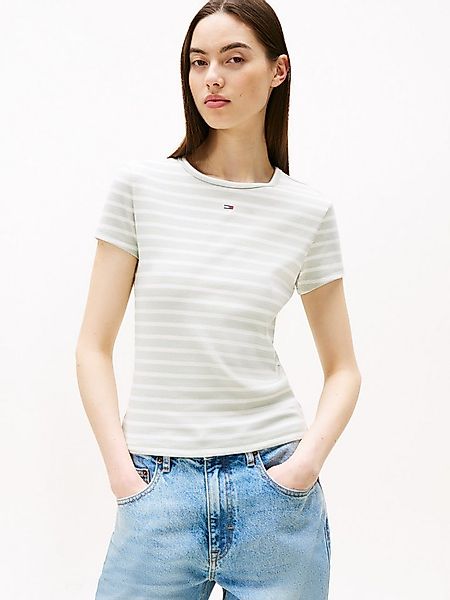 Tommy Jeans Kurzarmshirt TJW ESSENTIAL RIB SHORT SLEEVE EXT Baumwollmischun günstig online kaufen