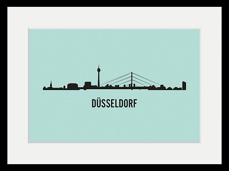 queence Bild »Düsseldorf Skyline«, Städte-Stadt-Deutschland-Gebäude-Schrift günstig online kaufen