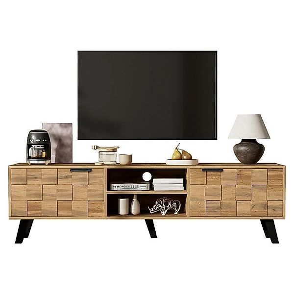 Gotagee TV-Schrank 160,5x35,5x45cm Moderner TV Schrank mit 2 Türen und 2 of günstig online kaufen