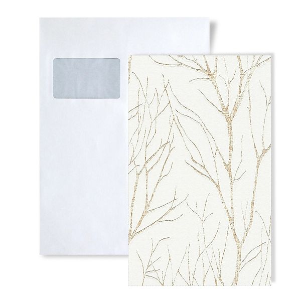 PROFHOME 1 MUSTERSTÜCK S-372603-GU DIN A4 MUSTER der Floral Tapete günstig online kaufen