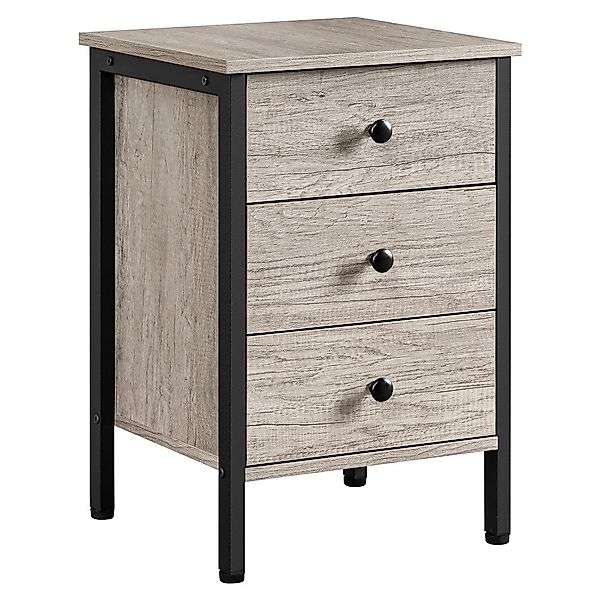 Yaheetech Nachttisch Beistelltisch mit 3 Schubladen (1-St), Nachtschrank Na günstig online kaufen