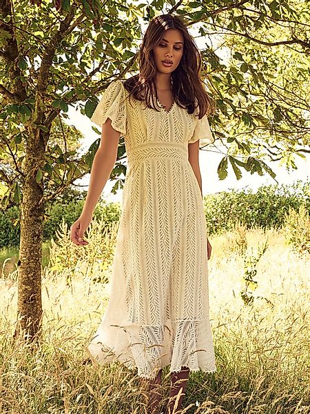 Apricot Maxikleid Sommerkleid, (1-tlg) in Spitze günstig online kaufen