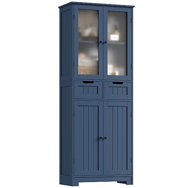 HOMECHO Hochschrank Badschrank mit 4 Türen günstig online kaufen