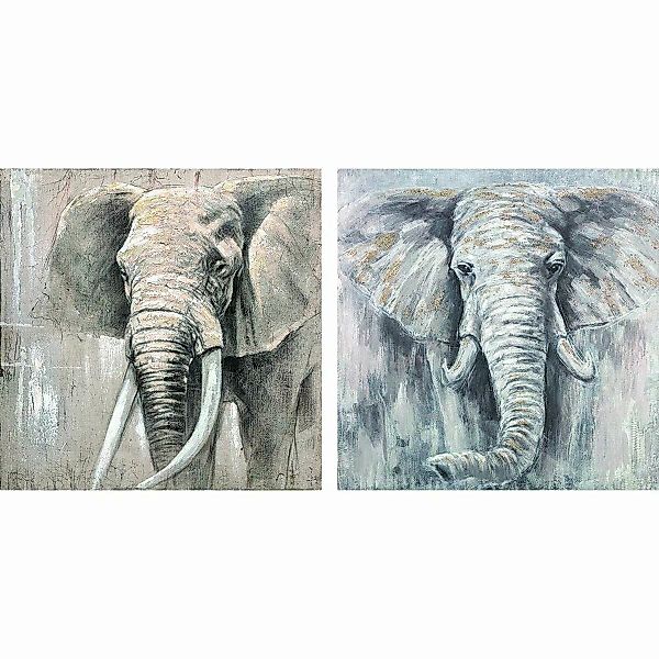 Bild Dkd Home Decor Elefant Kolonial (100 X 4 X 100 Cm) (2 Stück) günstig online kaufen