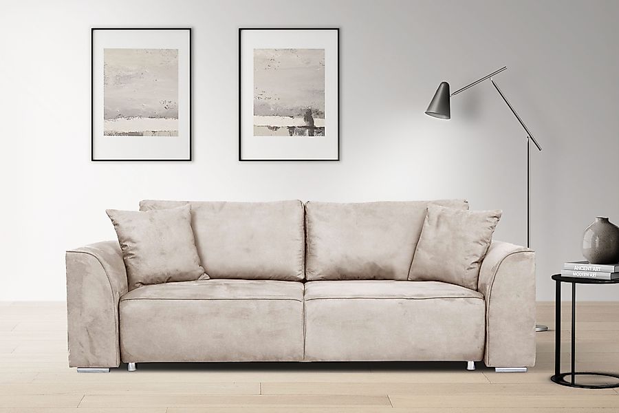 INOSIGN 3-Sitzer "BEATRICE auch als Schlafsofa mit Bettkasten, B/T/H 250/10 günstig online kaufen