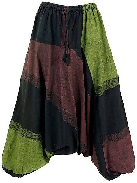 Guru-Shop Relaxhose Gestreifte Haremshose, Pluderhose, Boho.. günstig online kaufen