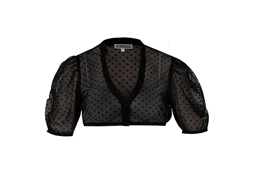 MarJo Dirndlbluse Damen 'Zeitlarn' Kurzarm, Schwarz günstig online kaufen