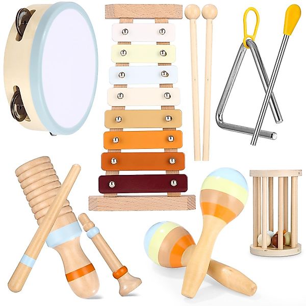 CLTYQ Spielzeug-Musikinstrument Baby Musikinstrumente Montessori-Holzspielz günstig online kaufen