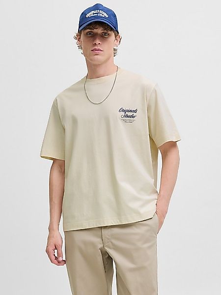 Jack & Jones Kurzarmshirt JORNORREBRO TYPO TEE SS CREW NECK NOOS Baumwolle, günstig online kaufen