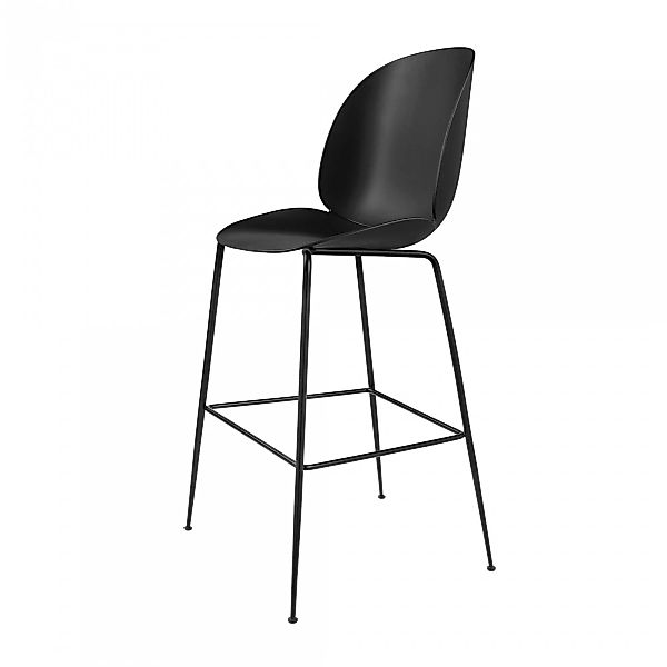 Gubi - Beetle Bar Chair Barhocker Schwarz 118cm - schwarz/Sitz Polypropylen günstig online kaufen