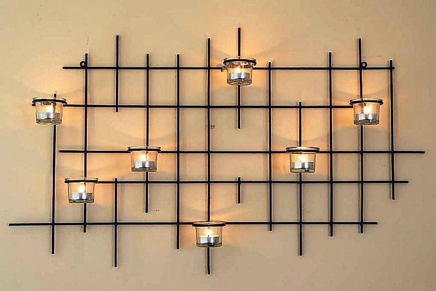 DanDiBo Teelichthalter Wand 7XXL Wandkerzenhalter Metall günstig online kaufen