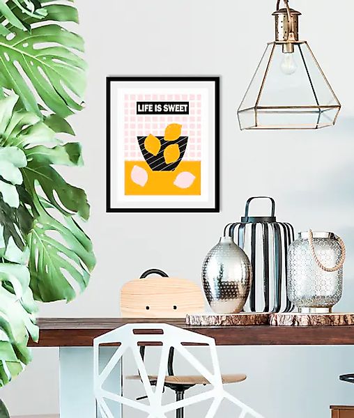 queence Bild »Life is sweet« Abstrakt   Figuren   Obst   Obst Bilder   Schr günstig online kaufen