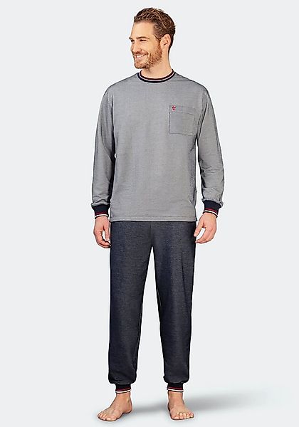 Hajo Schlafanzug Schlafanzug mit Bündchen, Klima Light günstig online kaufen