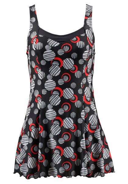 LASCANA Badekleid mit modischen Kreisen und günstig online kaufen