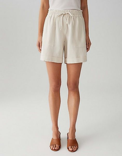 OPUS PANTS Shorts MALOTTA SHORTS High Rise aus Viskose Leinenmix günstig online kaufen
