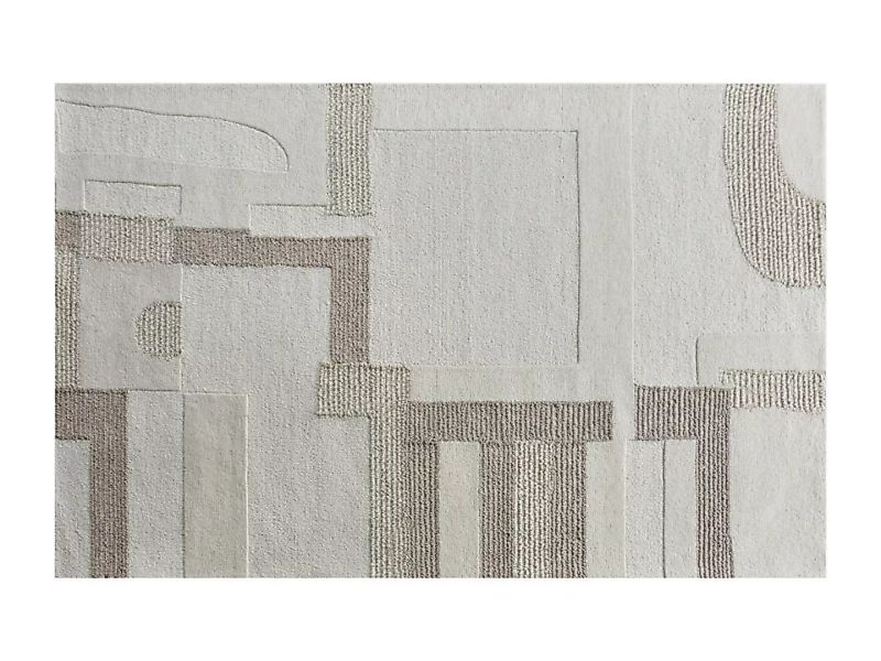 Teppich - Relief-Optik - 100 % Wolle - handgefertigt - 160 x 230 cm - 1800 günstig online kaufen