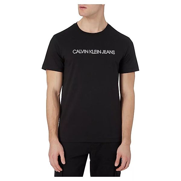 Calvin Klein Jeans Outline Logo Back Print Kurzärmeliges T-shirt S Ck Black günstig online kaufen