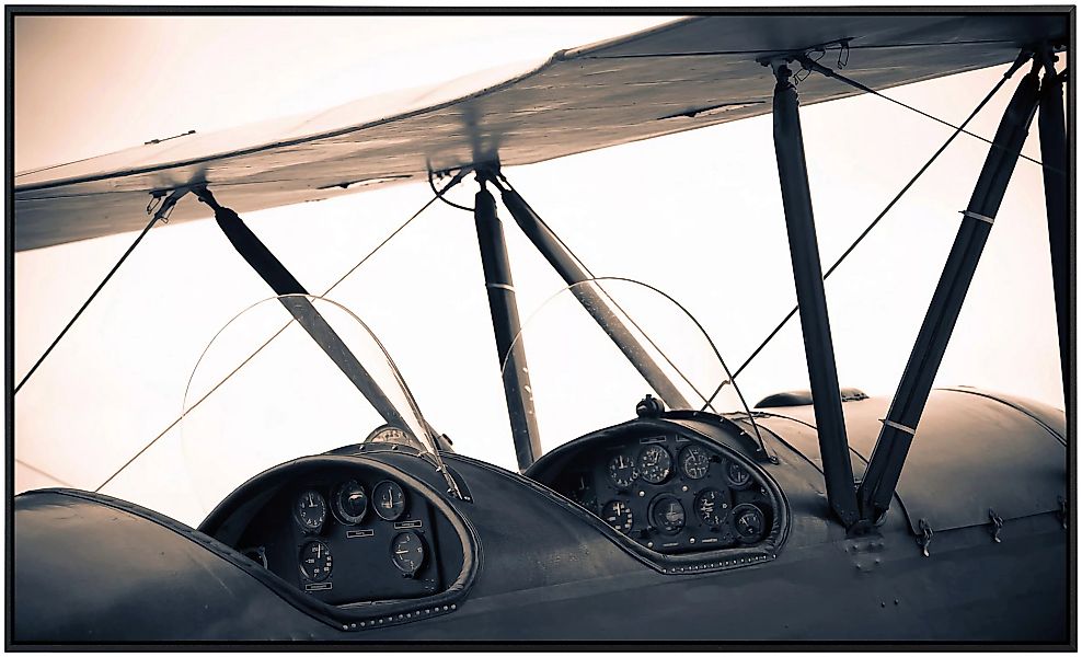 Papermoon Infrarotheizung »Vintage Flugzeug«, sehr angenehme Strahlungswärm günstig online kaufen
