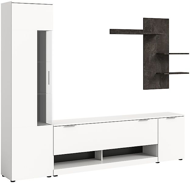xonox.home Wohnwand Ben, (3tlg. Set bestehend günstig online kaufen